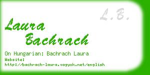 laura bachrach business card